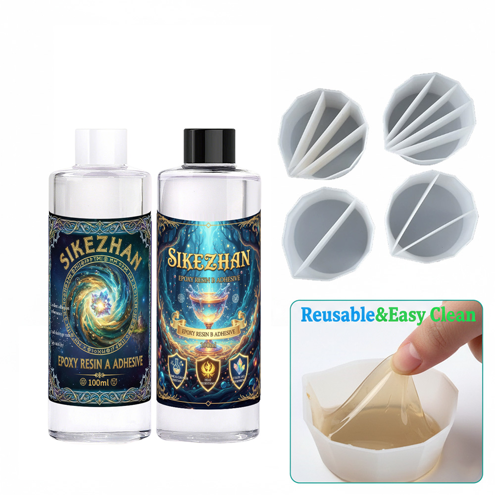 Resin Art Tool Kit - Kit di Resina Epossidica con 4