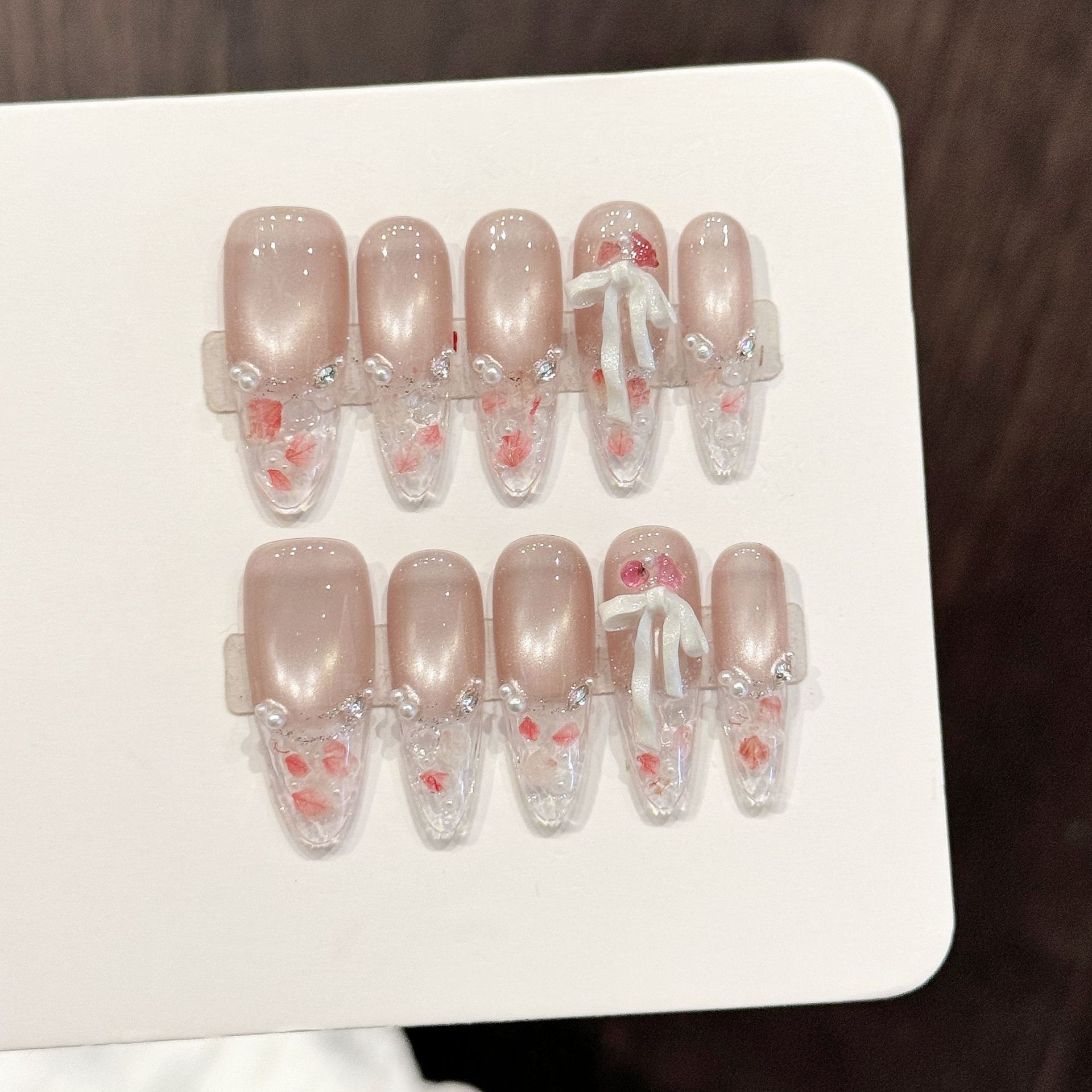 Resin Art Use - 10 pezzi di unghie finte lunghe