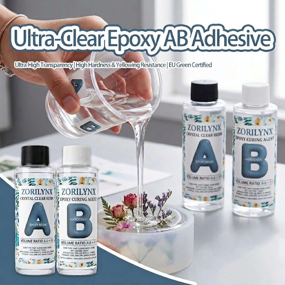 Resin Art Easy - Kit Resina Epossidica Cristallina 200ml ZORILYNX