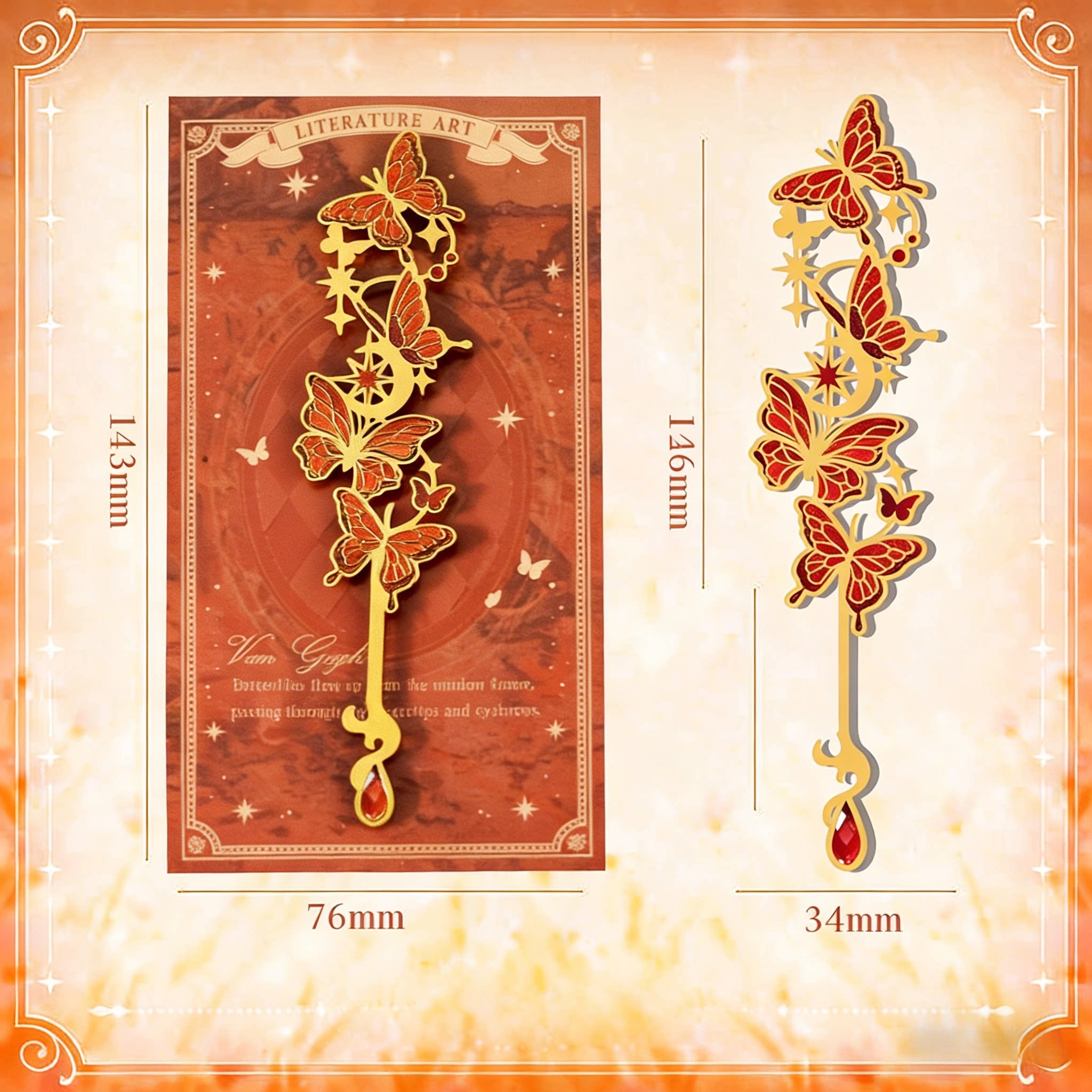 Segnalibro in metallo a forma  - Resin Art Bookmark recensione e prezzo