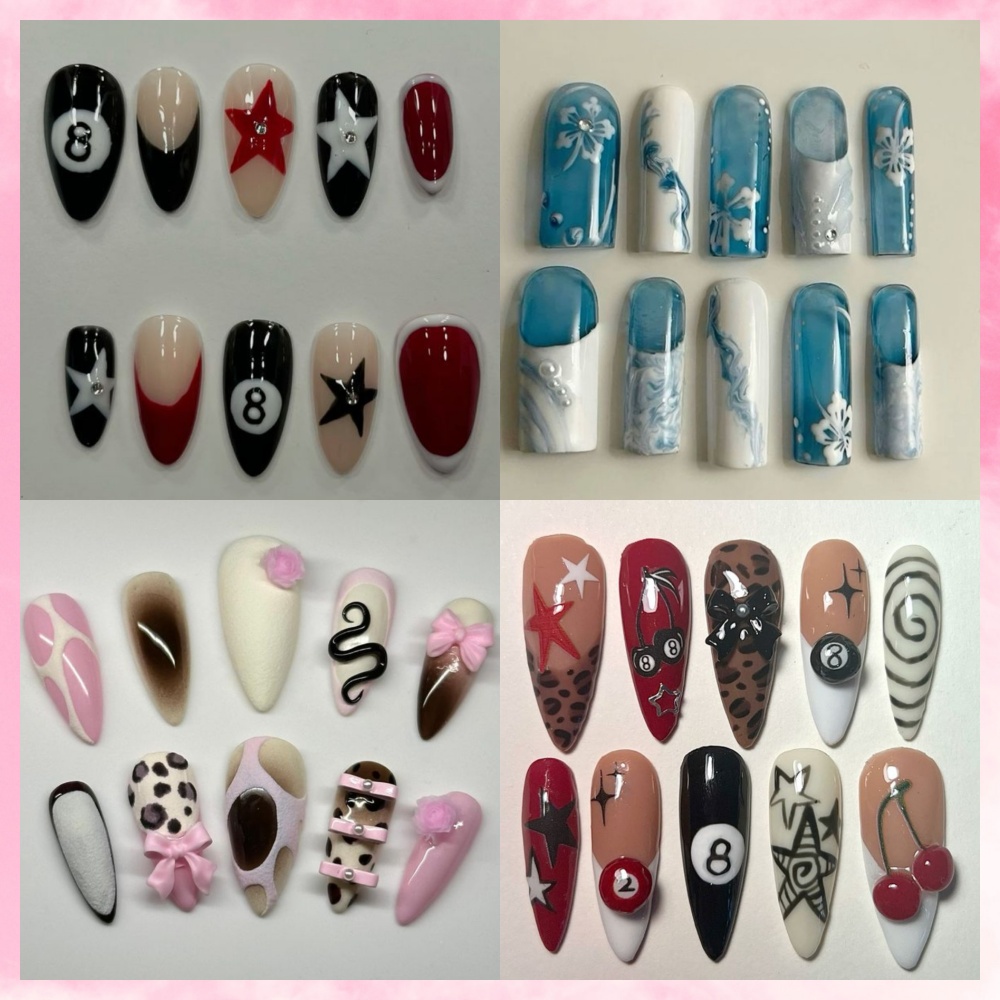 10 Pezzi Unghie Finte Press-On - Resin Art Set recensione e prezzo