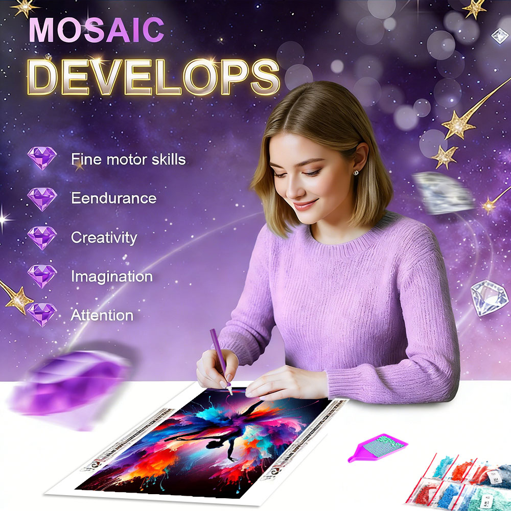 HUACAN Kit Mosaico Diamante 5D - Resin Art Wallpaper recensione e prezzo