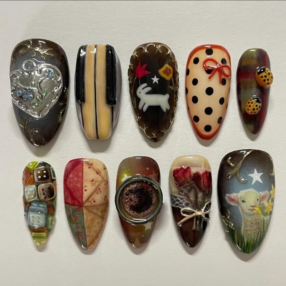 24 pezzi di unghie finte stile - Resin Art Ocean recensione e prezzo