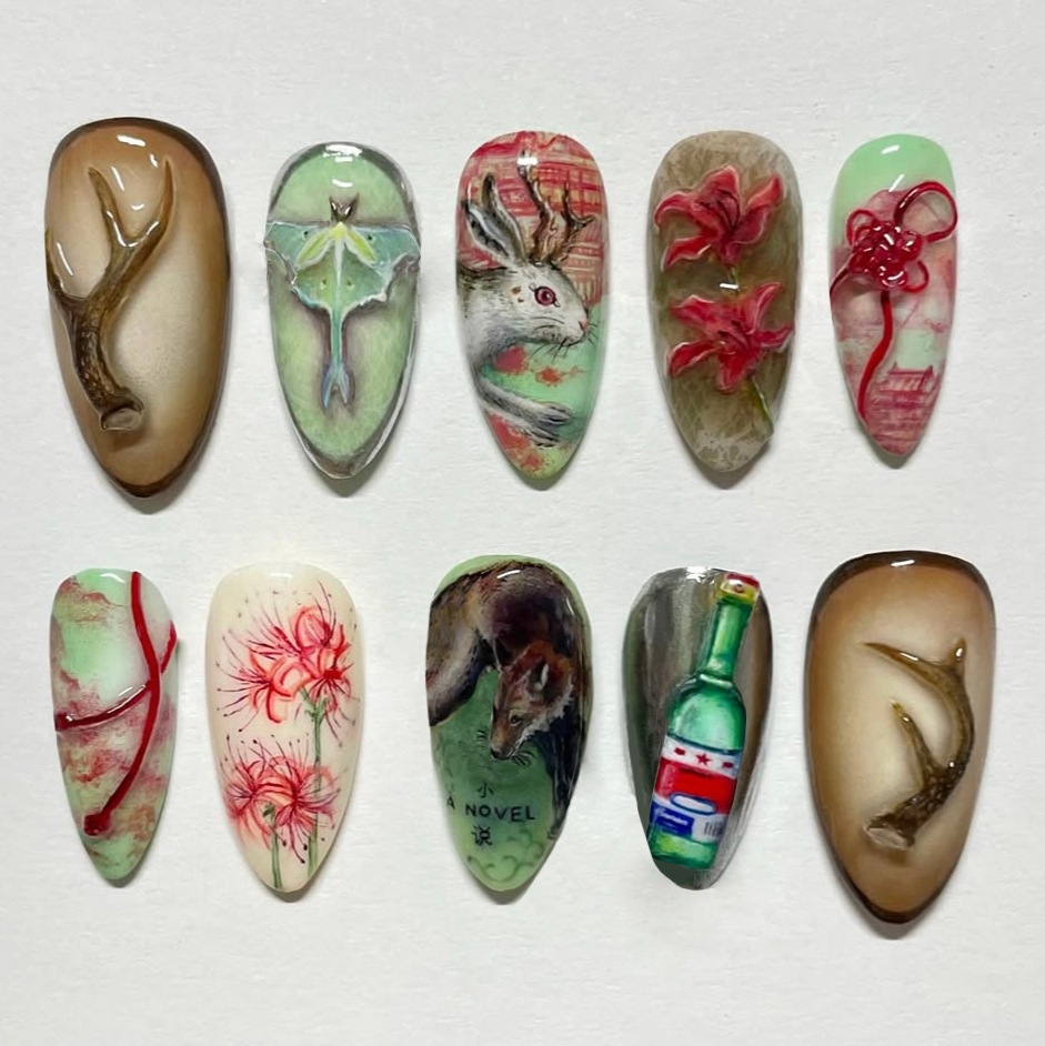 24 pezzi di unghie finte stile - Resin Art Ocean recensione e prezzo