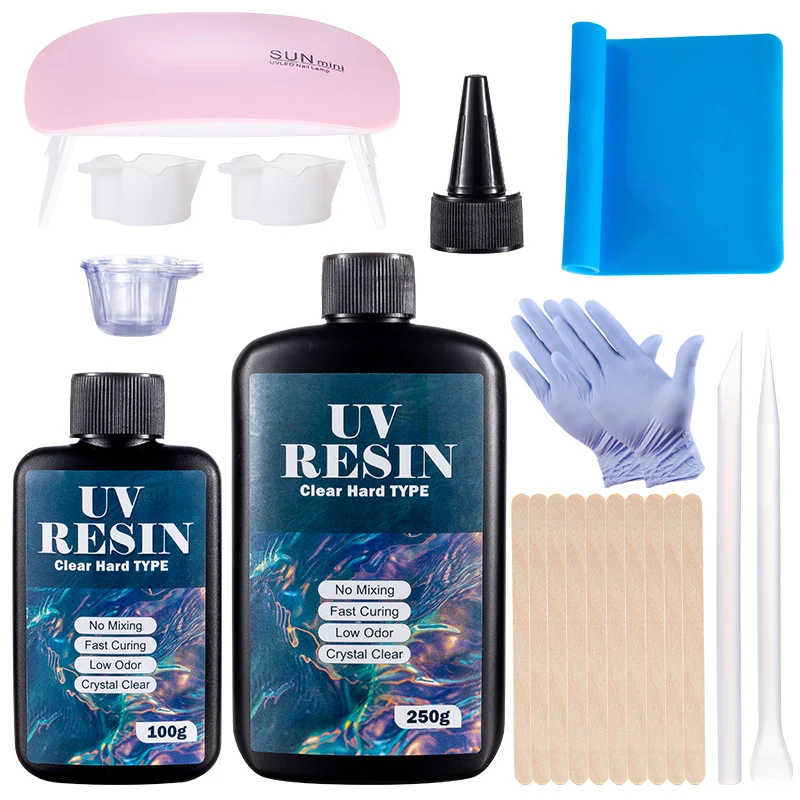 Kit di colla dura in resina UV - Resin Art Tool Kit recensione e prezzo