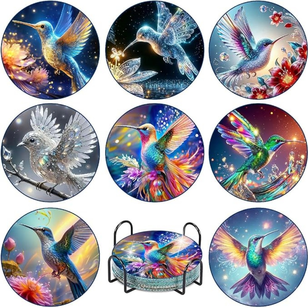 Set di 8 Sottobicchieri con Pi - Resin Art Coasters recensione e prezzo