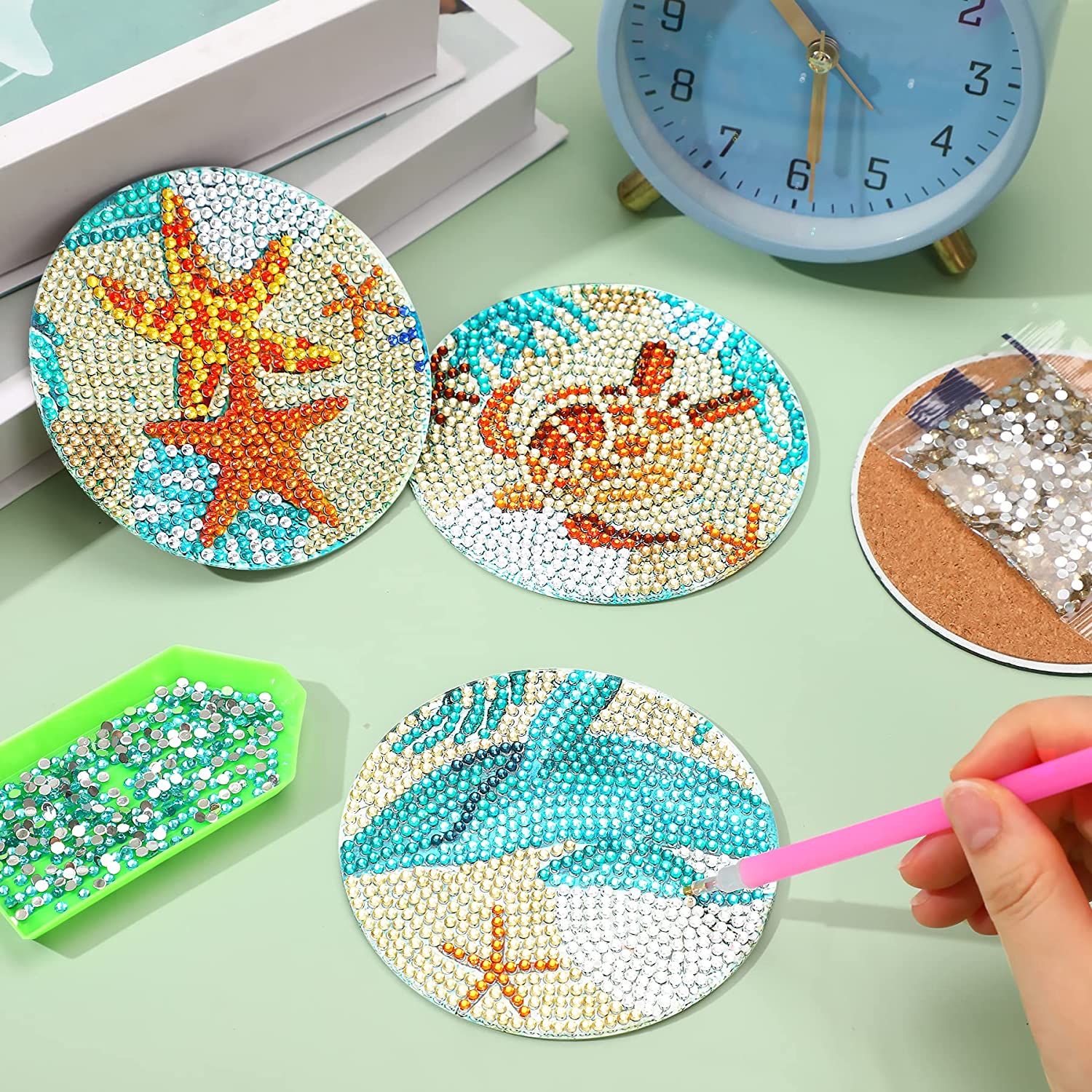 8 pz/set sottobicchieri per pi - Resin Art Coasters recensione e prezzo
