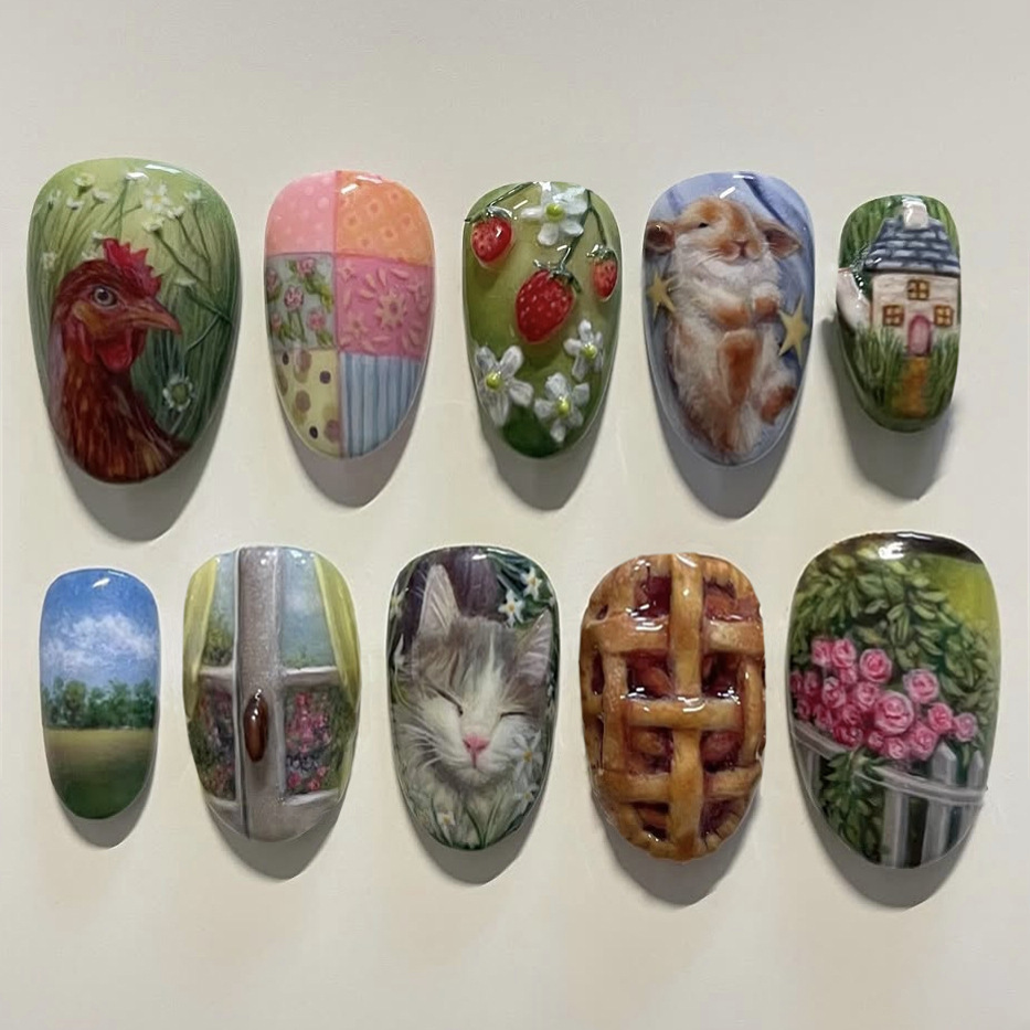 24 pezzi stile pastorale stamp - Resin Art Flower recensione e prezzo