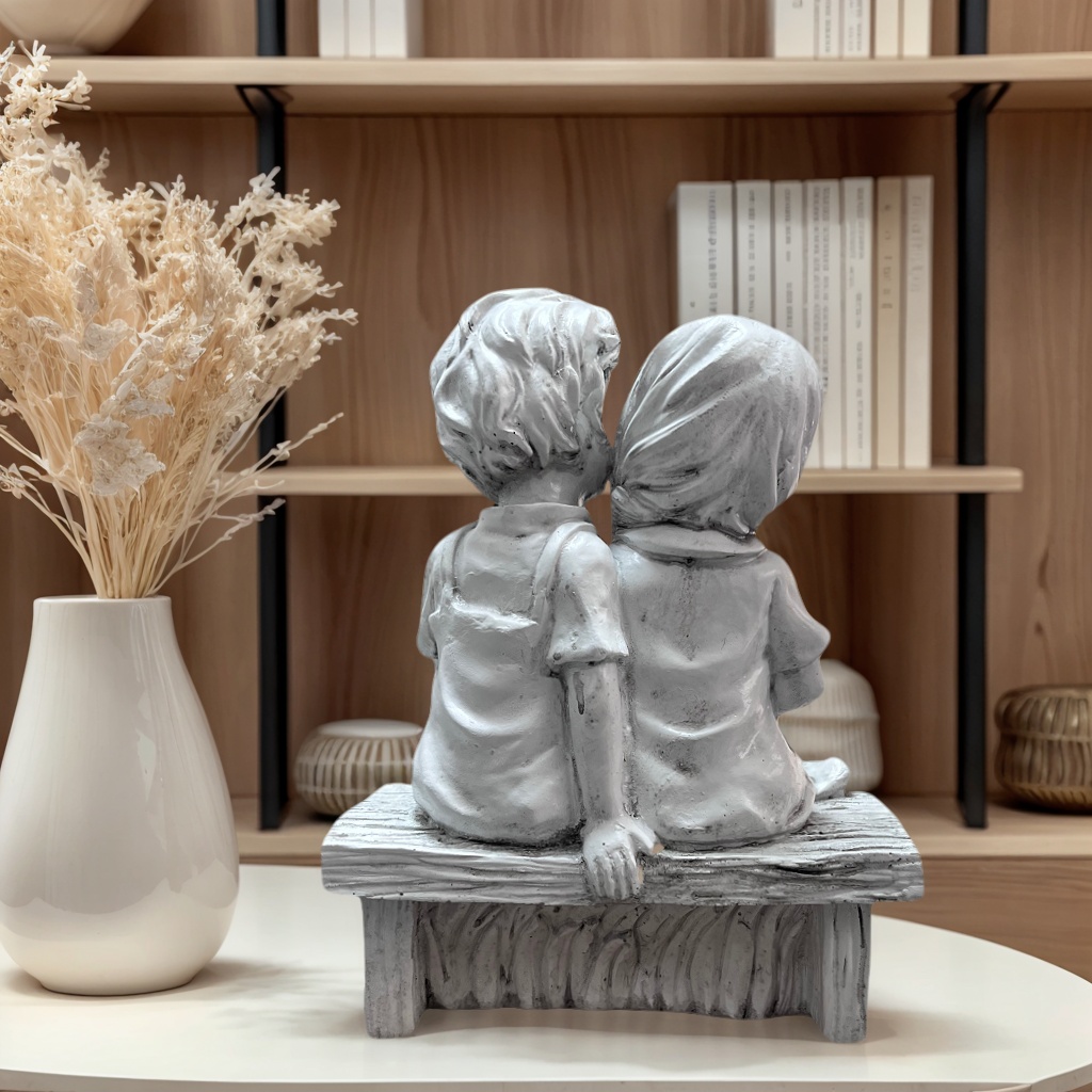 Statua in resina di bambino e  - Resin Art Aesthetic recensione e prezzo
