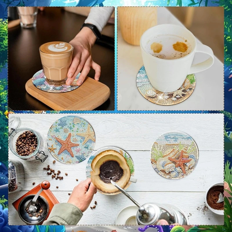 Set di 8 Sottobicchieri con Pi - Resin Art Coasters recensione e prezzo